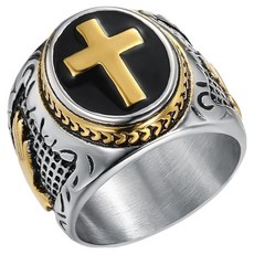 Dimis B 神聖念珠戒指 10號, 中金色, 1個