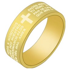 Dimis B 救贖念珠戒指 8號, 金色, 1個