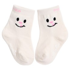 모이몰른 아동용 노티드 크림버니 단말 양말 M242SOI50P