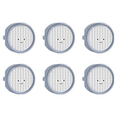 微笑插座安全蓋, 6個, 深藍色