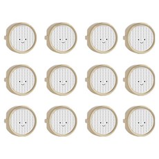 微笑插座安全蓋, 12個, 米色