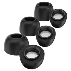 SPACE SHIELD Galaxy Buds3 Pro 相容標準記憶泡棉耳塞 S + M + L 套組, 1套, 黑色, 單一商品