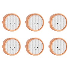 微笑插座安全蓋, 6個, 橘色