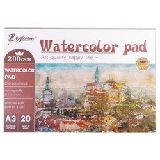 All-like 加厚高級水彩繪圖本 20p, 1個, A3