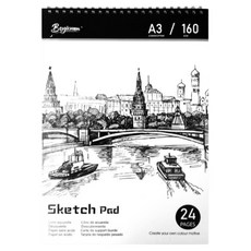 올라이크 두꺼운 고급 드로잉북 24p, A3, 1개