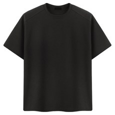 Raymon 男款Ble華夫格紋寬鬆短袖T恤