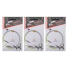 MONCROSS SWITZERLAND 鈦合金魷魚金屬遊動支線3段釣組, 3個, 2件