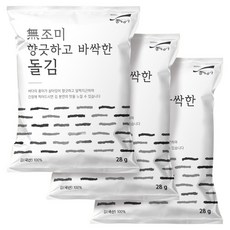 chonghaemyongga 無調味香酥巖海苔, 3個, 28g