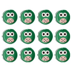 貓頭鷹插座安全蓋, 綠色, 12個