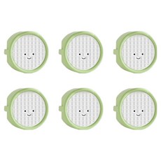 微笑插座安全蓋, 6個, 綠色