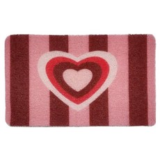 미소로운 러블리 미끄럼방지 욕실 매트, 빅 하트, 1개