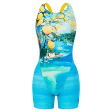 아레나 여성용 홀리데이 3부 반신 레이서백 수영복 A5SL1LH10