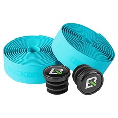 ROCKBROS 洛克兄弟 自行車手把防滑把帶 2p + 把塞 2p 套組 GH-08, 1套, 藍色(GH-086)