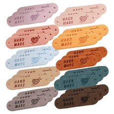 Khohimo 手工標籤 10款 x 3入組 5W0213, 紫色, 粉紅色, 靛粉色, 黃色, 淺藍色, 棕色, 米色, 靛藍色, 灰色, 深棕色, 1套