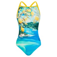 아레나 홀리데이 원피스 싱글 크로스 스트랩 백 수영복 A5SL1LO10