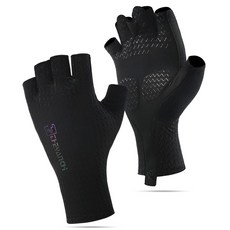 Tapony 超輕量自行車半指手套 雙手佩戴組, 1套, 黑色