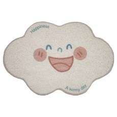 微笑可愛雲朵防滑浴室地墊, 1個, 雲朵1