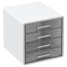 HICKIES OFFISYS A4 多功能抽屜式桌面文件盤, 4層, 白色