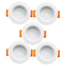 LED 孔燈筒燈 6W, 5個, 白光