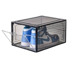 SUNEWZ 高級壓克力鞋子整理盒 M, 黑色, 1個
