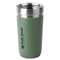 폴베어 히말라야 슬라이드캡 이중진공 304스텐 텀블러, 그린, 450ml, 1개