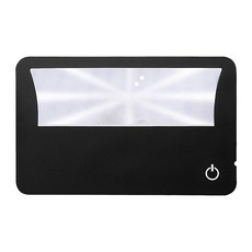 AHOYE 便攜式LED燈卡片放大鏡, 顏色隨機, 1個