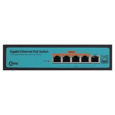 컴스마트 5포트 기가비트 GbE PoE 스위치허브, 1개
