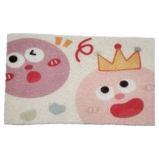 微笑可愛造型防滑浴室地墊, 1個, 大圓點