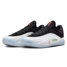 NIKE 耐吉 JORDAN 喬丹 ZION 4 PF 男款籃球鞋 黑白色 包覆 緩震 運動鞋, 28cm, 黑色 + 白色