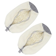 InMUSE 超細纖維運動鞋洗衣袋, 白色, 2個