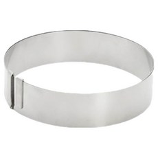 de Buyer 畢耶 不鏽鋼可調節慕斯圈, 1個