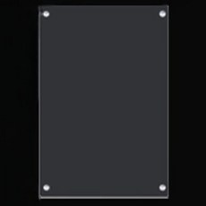 PickUpLife完全透明冰箱黏貼壓克力磁鐵留言板 中 2入