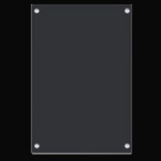 PickUpLife 完全透明冰箱磁吸壓克力迷你備忘板 4入