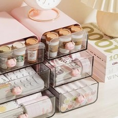 抽屜收納盒 小, 3層, 粉色小豬