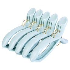 魚形特大號棉被夾, 綠色, 5個