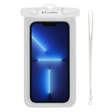 Lemeilleur 透明可觸式手機防水袋 LMEA-SP1085, 白色, 1個