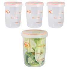 심플 보관용기 세트, 500ml(4p), 1세트