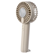 PLEIGO 고리형 냉각 쿨링 패드 휴대용 3단 선풍기, CF100, 베이지