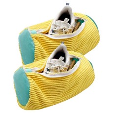 InMUSE 超細纖維運動鞋洗衣袋, 黃色, 2個