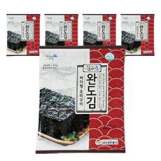 완도건강해 조미구이 완도돌김 6매입, 18g, 5개