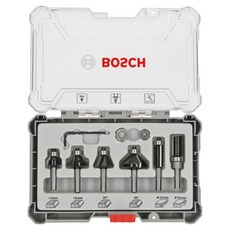 BOSCH 博世 博世修邊機鑽頭修邊與封邊6件組 6mm 2607017468, 1套, 單品
