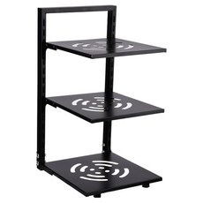 플라라 후라이팬 정리대, 블랙, 1개, 3단