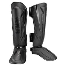 VENUM Elite Evo 踢拳 MMA 護脛套組, 黑色 + 黑色