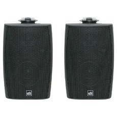 GNS 패션스피커 2p + 브라켓 2p 세트 80W, GMS-80, Black