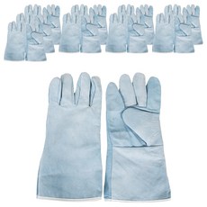 附內裡牛皮手套 天藍色 雙手穿戴套組 KGW-330N, 1個