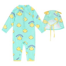 삠뽀요 아동용 쉐리 래시가드 + 모자 세트 OLECX03