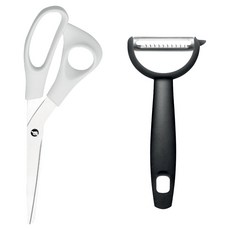 GHIDINI 高級廚房剪刀多功能刨絲刀2件組, 1套, 單一顏色