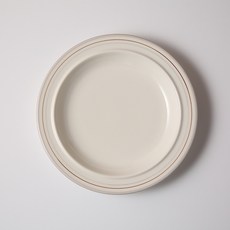 시라쿠스 메이플 원형 접시, 코지 그레이, 1개