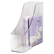 Think Daily 桌面整理文件盒, 透明直立式, 1個