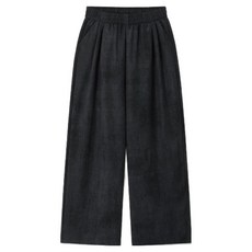 M.N.C 男女通用柔軟亞麻雙褶寬版長褲 MDIP855LJ